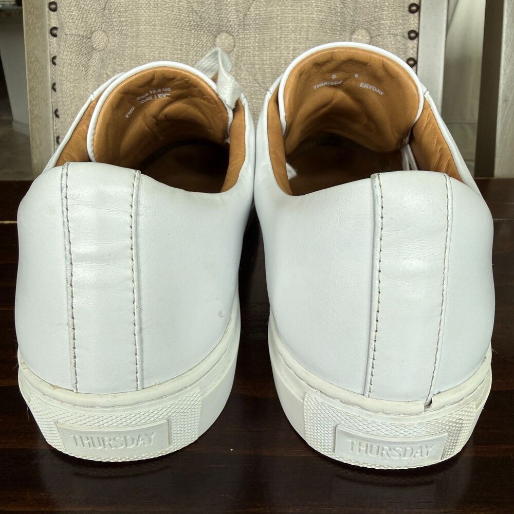 Thursday Boot Co. Everyday White Encore Minimalist low-Top Sneaker Men Size 12.5 - Picture 5 of 12